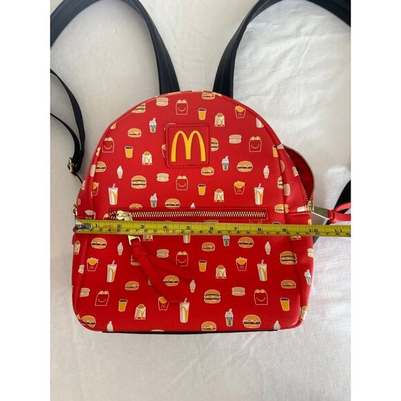 McDonald\'s x Box Lunch Mealtime Favorites Allover Print Red Mini Backpack main image 12